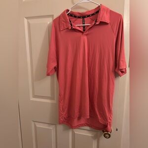 LEG3ND Coral Polo-Style Top - Size L